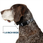 Grateful Dead Dog Collar | Gray Steal Your Face Stacked