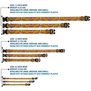 Grateful Dead Dog Collar | Orange Sunshine Daydream