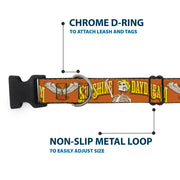 Grateful Dead Dog Collar | Orange Sunshine Daydream