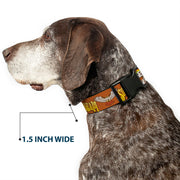 Grateful Dead Dog Collar | Orange Sunshine Daydream