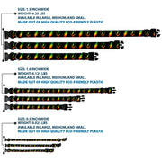 Grateful Dead Dog Collar | Rasta Steal Your Face + Lightning Bolts