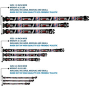 Grateful Dead Dog Collar | Stars & Stripes + Text