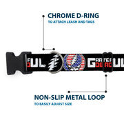 Grateful Dead Dog Collar | Stars & Stripes + Text