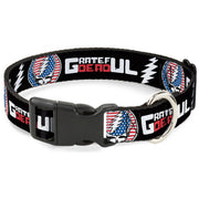 Grateful Dead Dog Collar | Stars & Stripes + Text