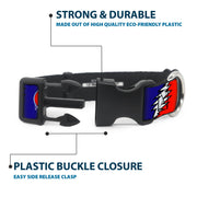 Grateful Dead Dog Collar | Steal Your Face + Large Lightning Bolt