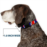 Grateful Dead Dog Collar | Steal Your Face + Large Lightning Bolt