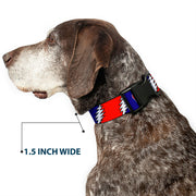 Grateful Dead Dog Collar | Steal Your Face + Large Lightning Bolt