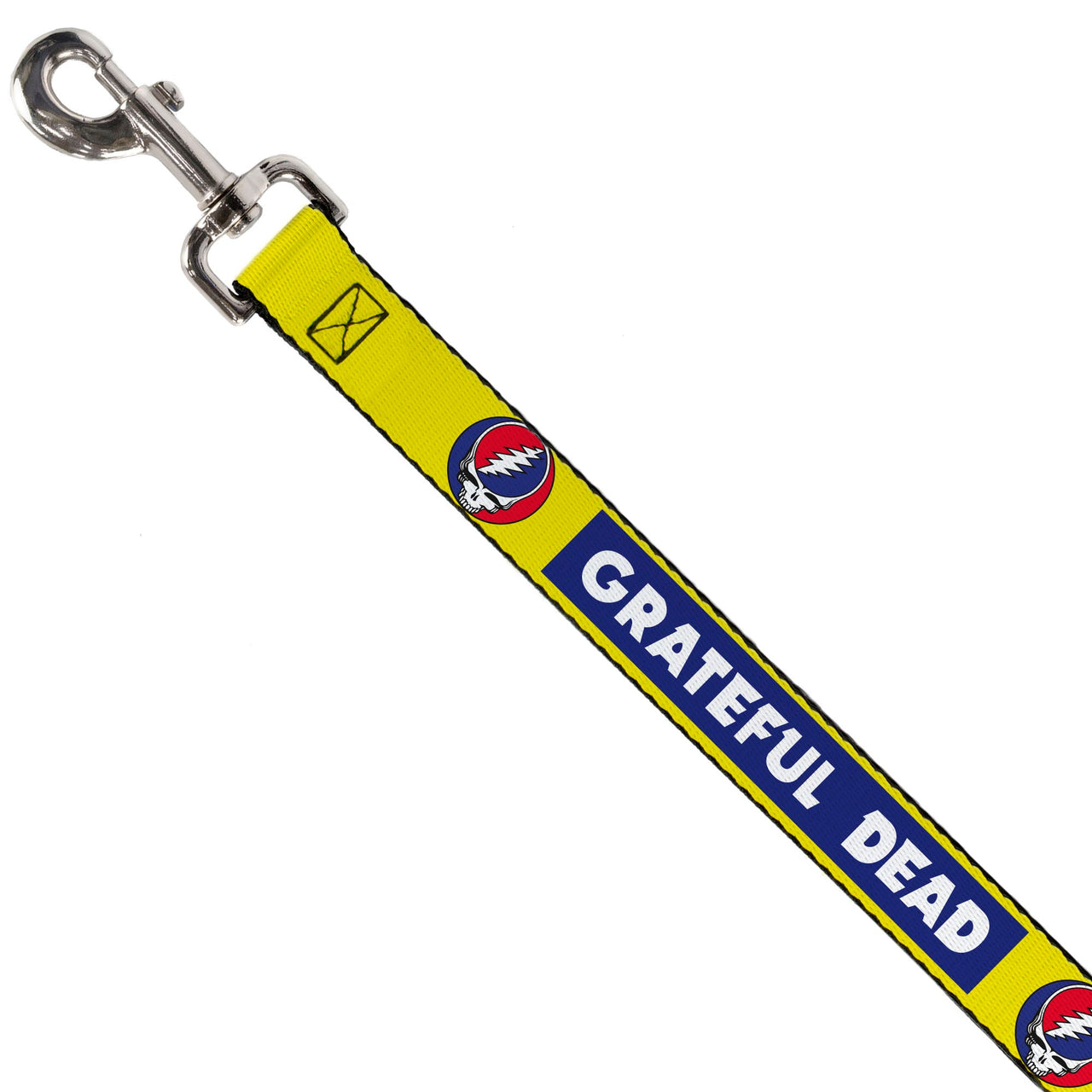 Grateful Dead Dog Leash | Blue/Yellow Text + Steal Your Face