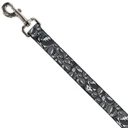 Grateful Dead Dog Leash | Gray Steal Your Face Stacked