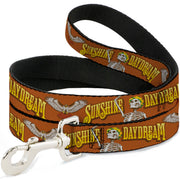 Grateful Dead Dog Leash | Orange Sunshine Daydream