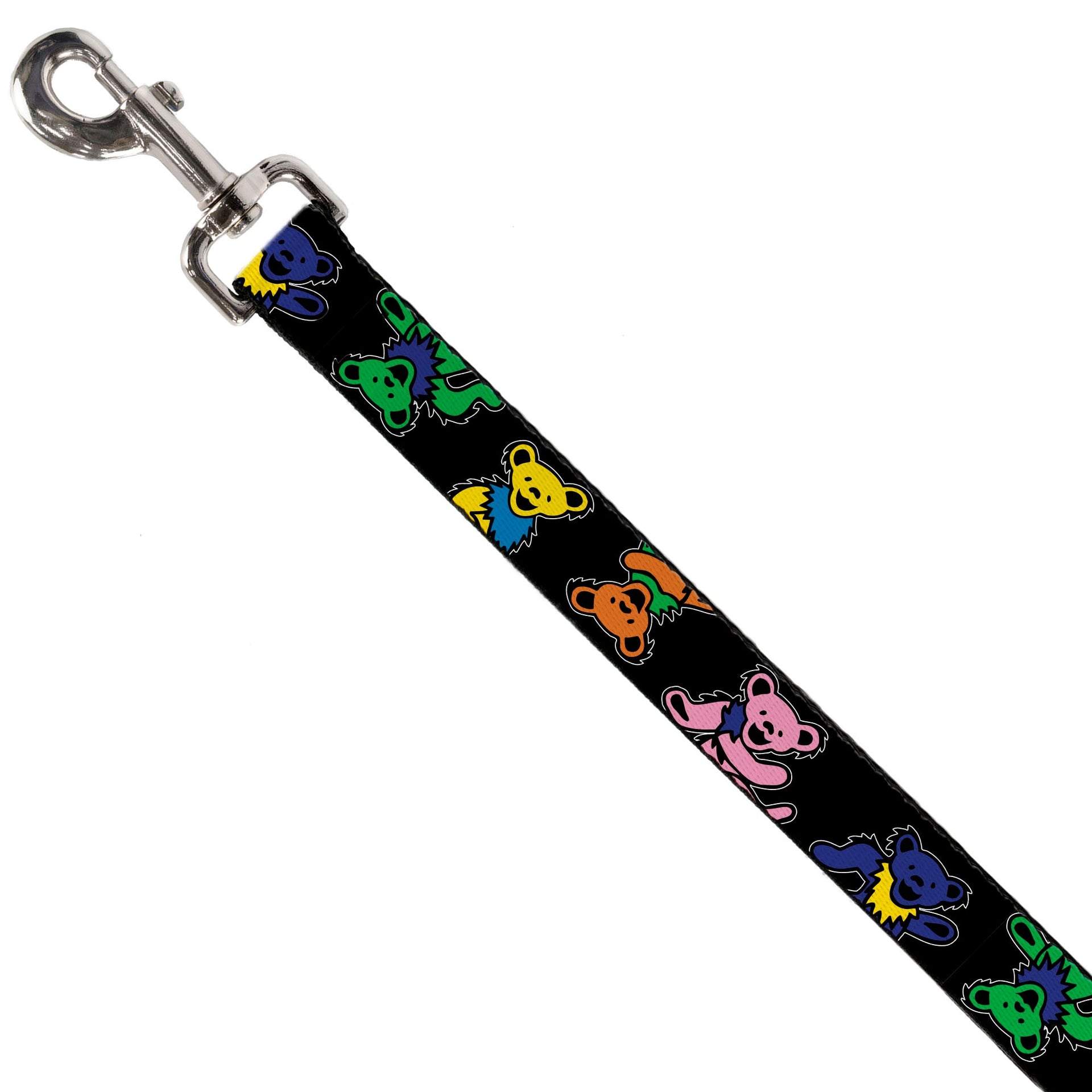 Grateful Dead Dog Leash | Rainbow Dancing Bears (Large Pattern)