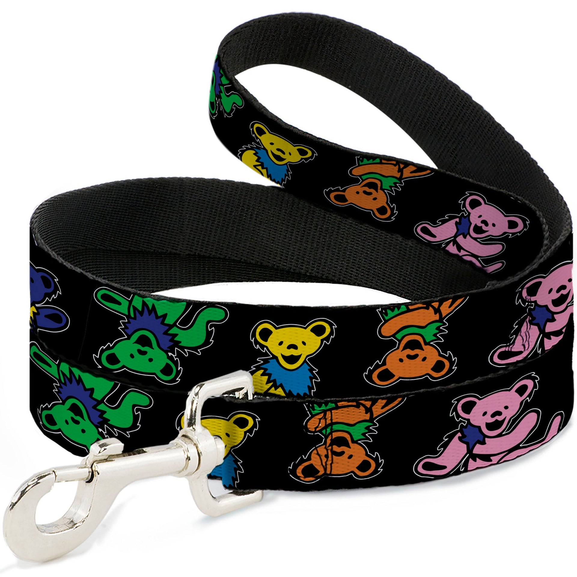 Grateful Dead Dog Leash | Rainbow Dancing Bears (Large Pattern)