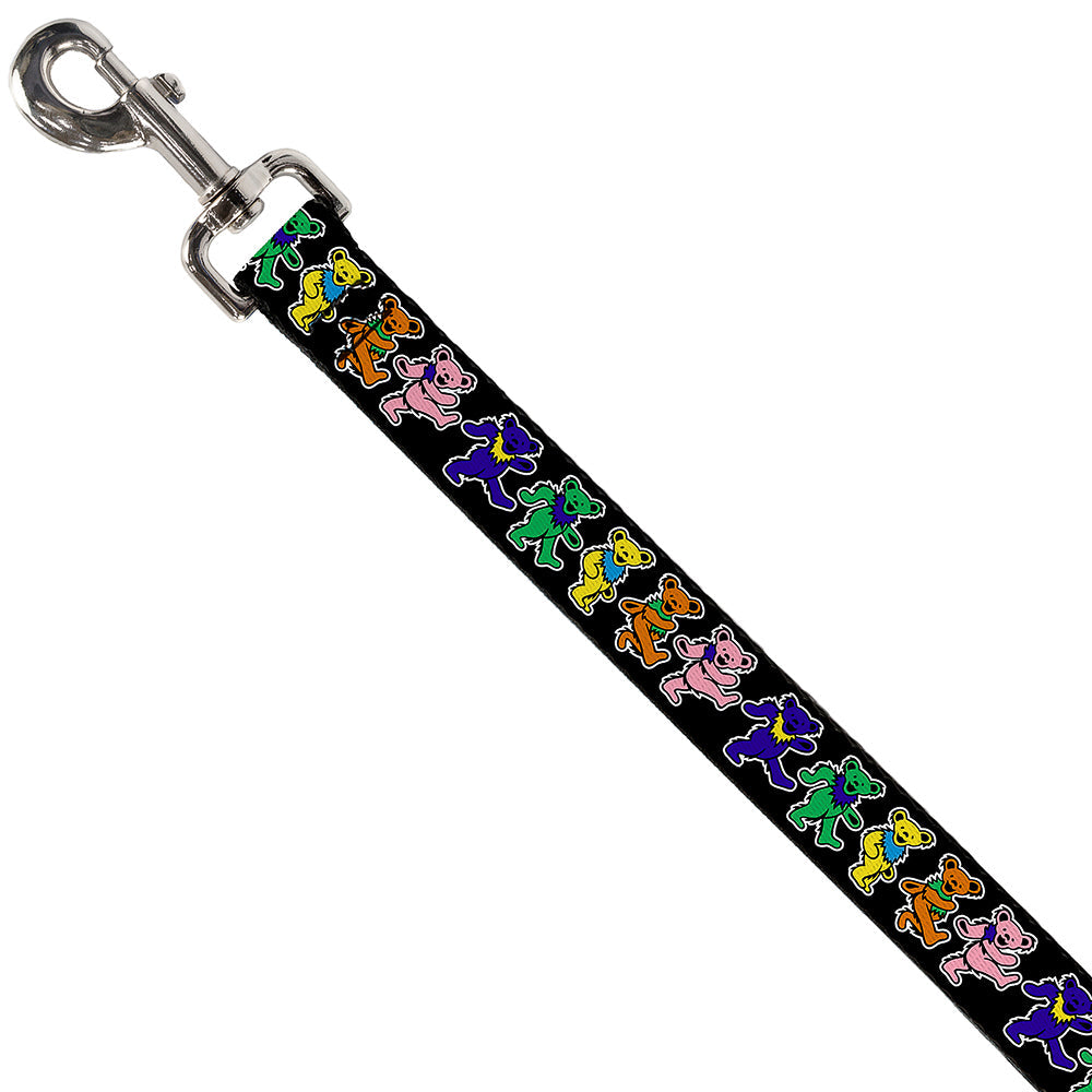 Grateful Dead Dog Leash | Rainbow Dancing Bears (Small Pattern)