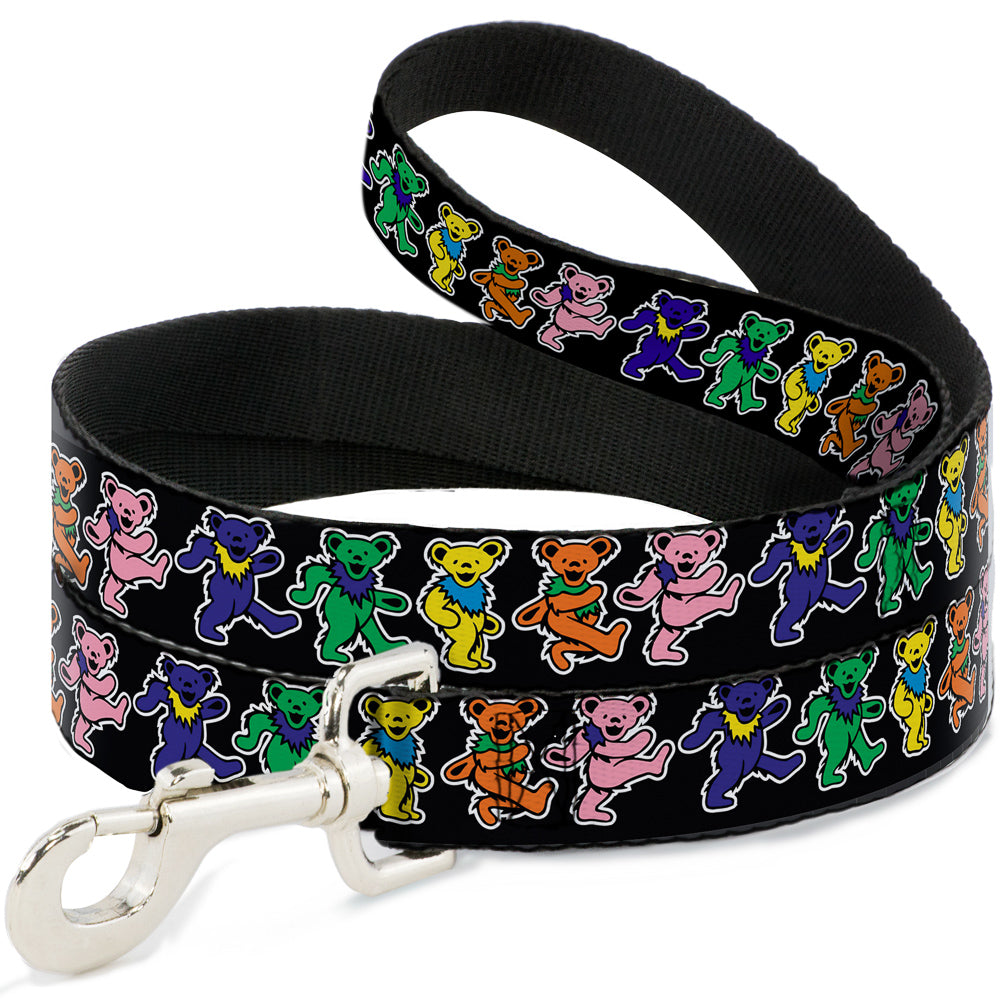 Grateful Dead Dog Leash | Rainbow Dancing Bears (Small Pattern)