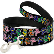 Grateful Dead Dog Leash | Rainbow Dancing Bears (Small Pattern)