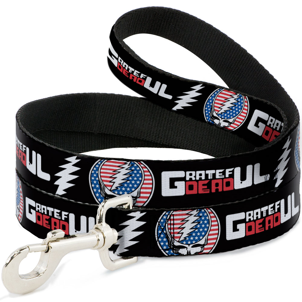 Grateful Dead Dog Leash | Stars & Stripes + Text