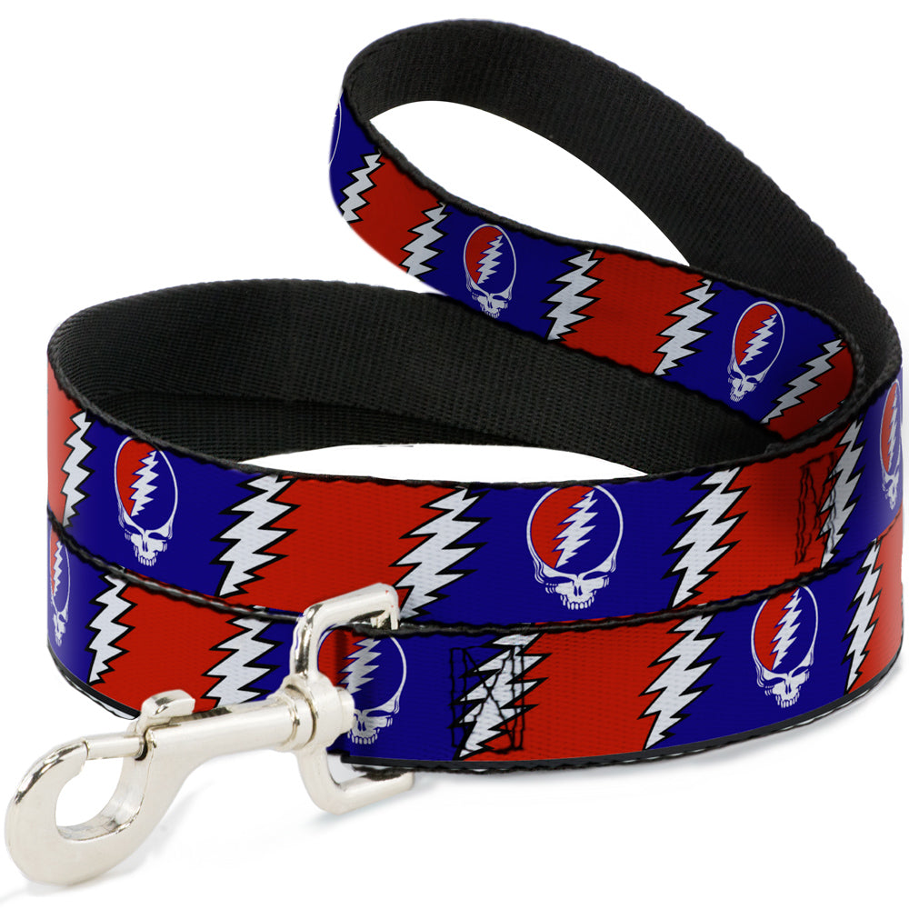 Grateful Dead Dog Leash | Steal Your Face + Large Lightning Bolt