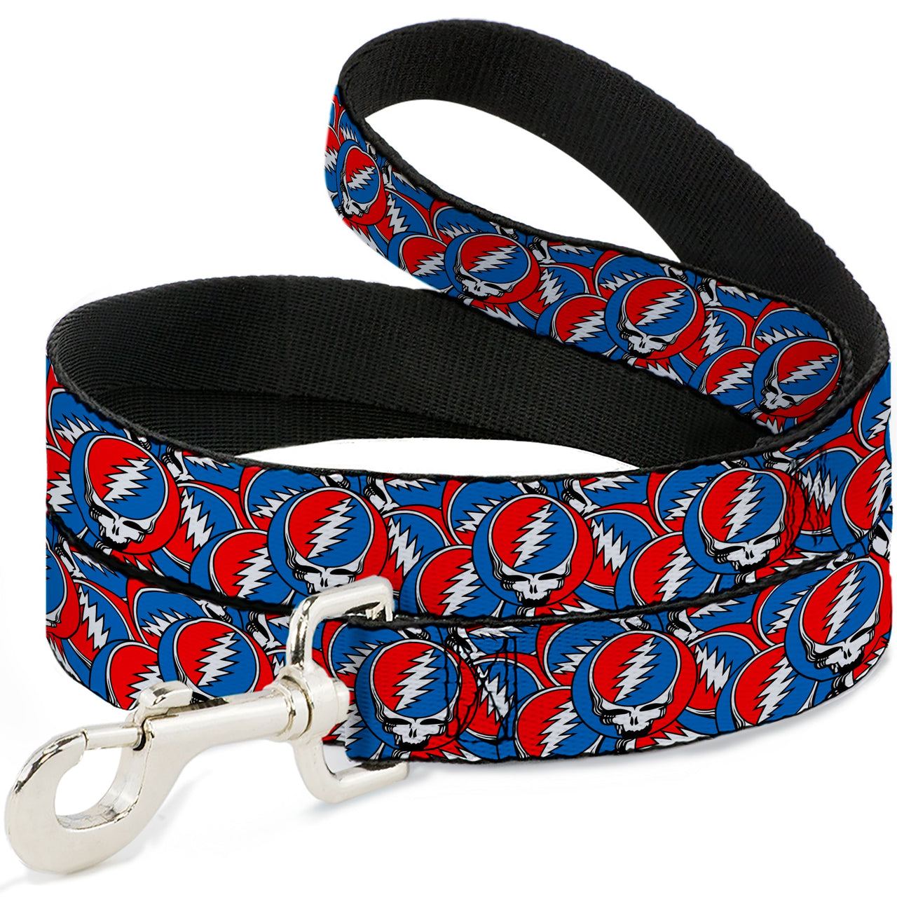 Grateful Dead Dog Leash | Steal Your Face Stacked (Classic Blue)