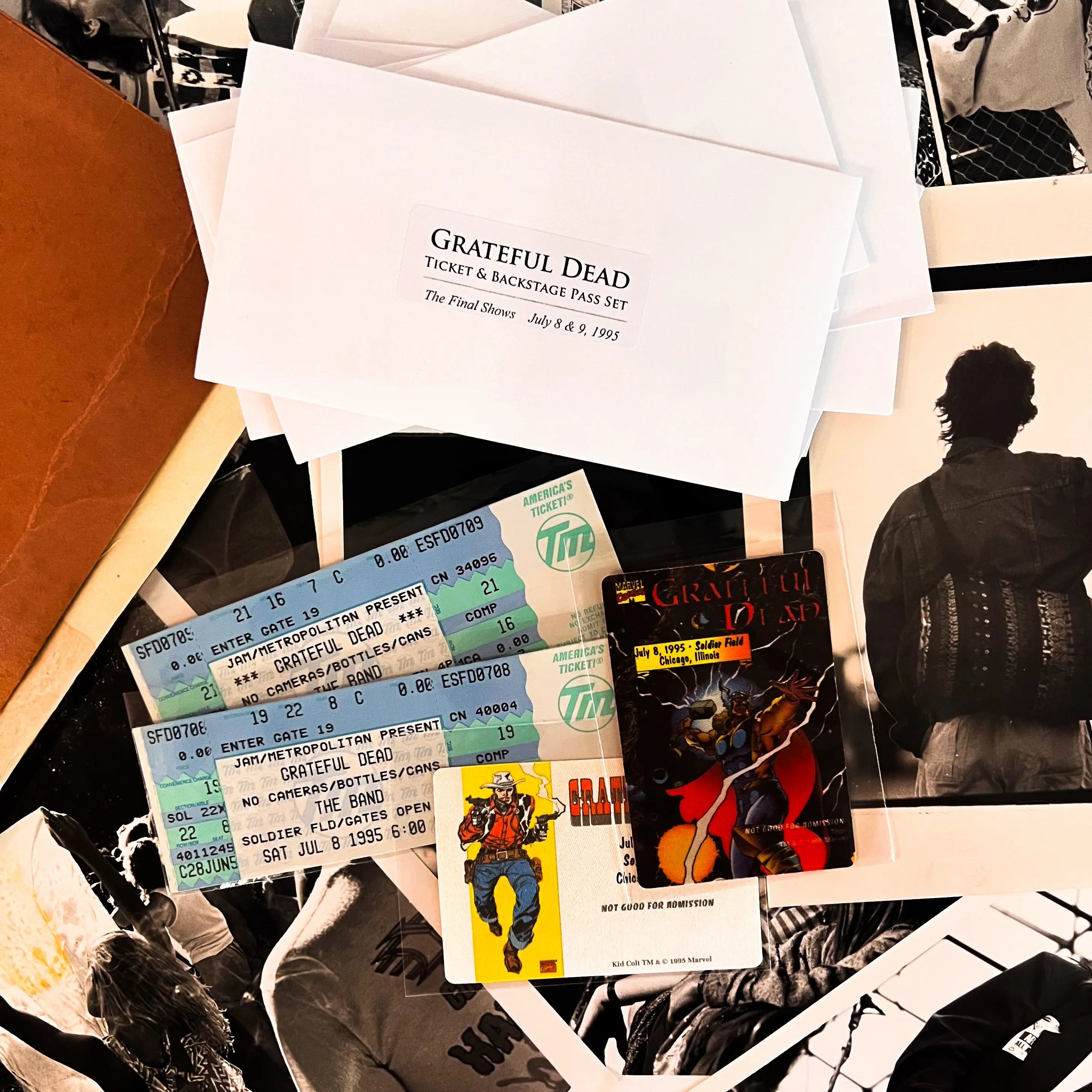 Grateful Dead Final Show Tickets & Backstage Passes – Soldier