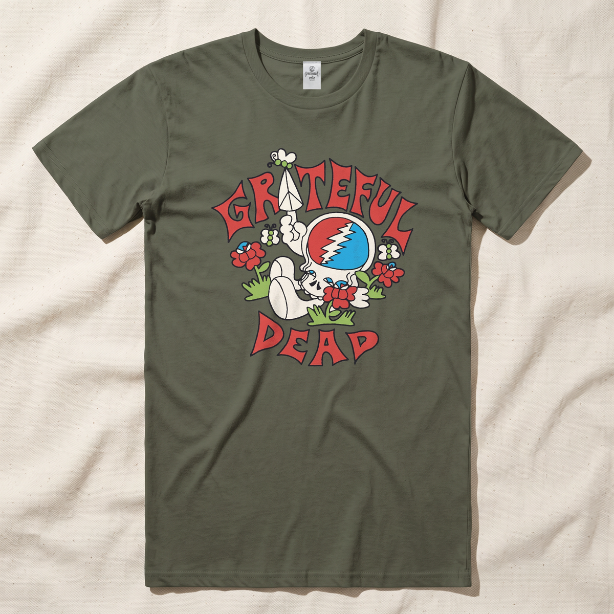 Grateful Dead Garden Stealie Tee - Hemp