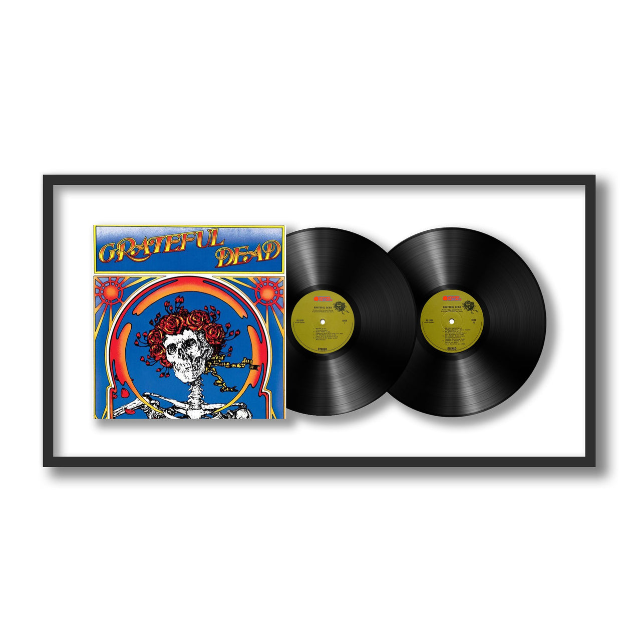 Grateful Dead - Grateful Dead, Skull & Roses, 1971 (Framed Vinyl)