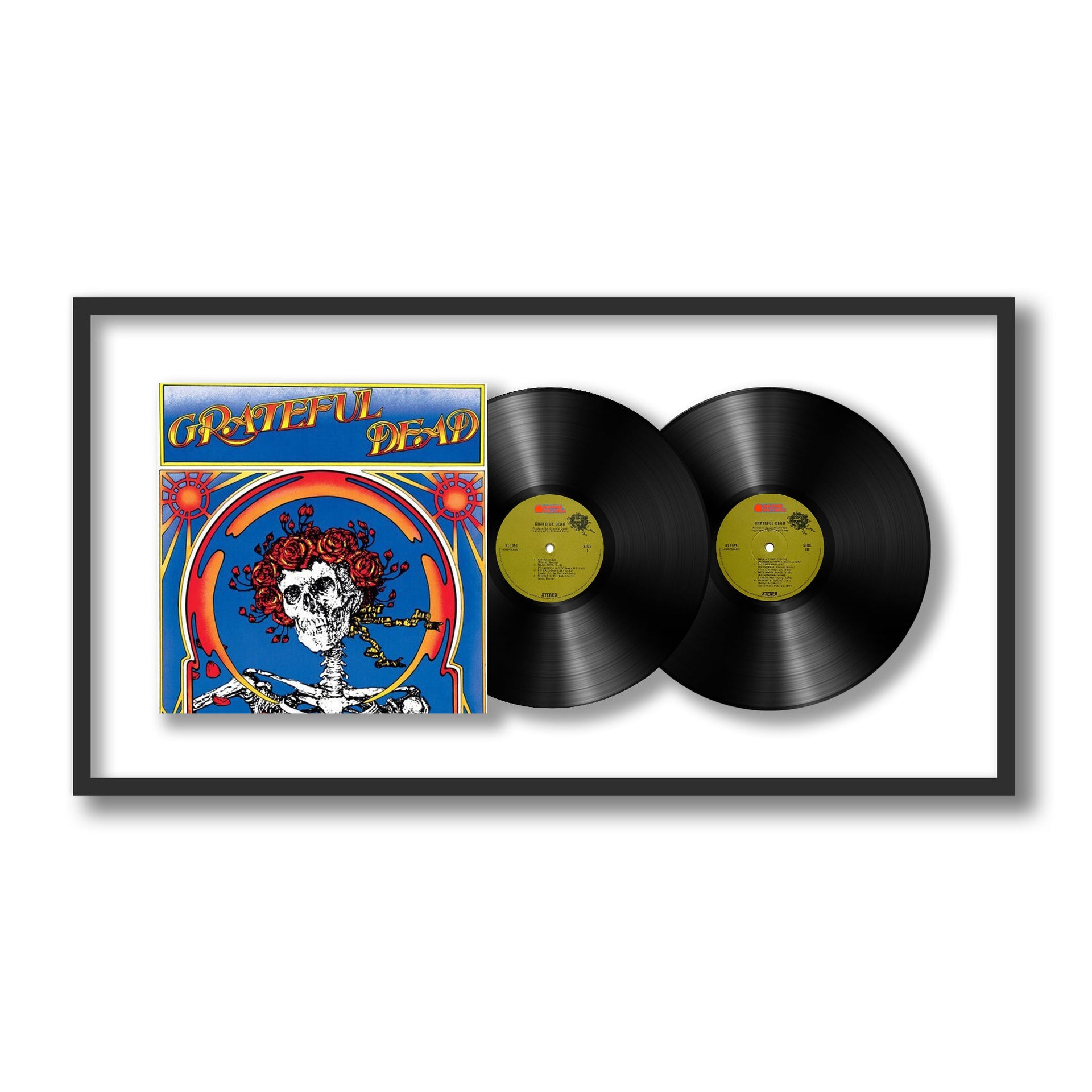 Grateful Dead - Grateful Dead, Skull & Roses, 1971 (Framed Vinyl)