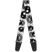 Grateful Dead Guitar Strap | Black/White Space Your Face