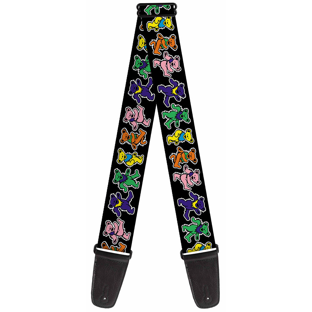 Grateful Dead Guitar Strap | Rainbow Dancing Bears