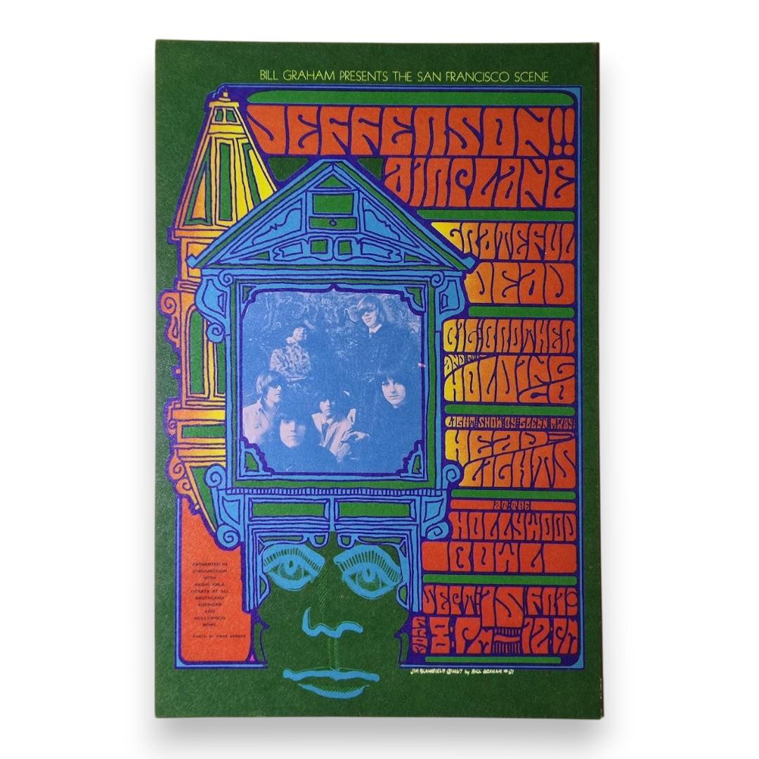 Grateful Dead, Jefferson Airplane, Big Brother And The Holding Co – The Hollywood Bowl, Los Angeles (Sep 15, 1967) by Jim Blashfield & Herb Greene (Handbill)