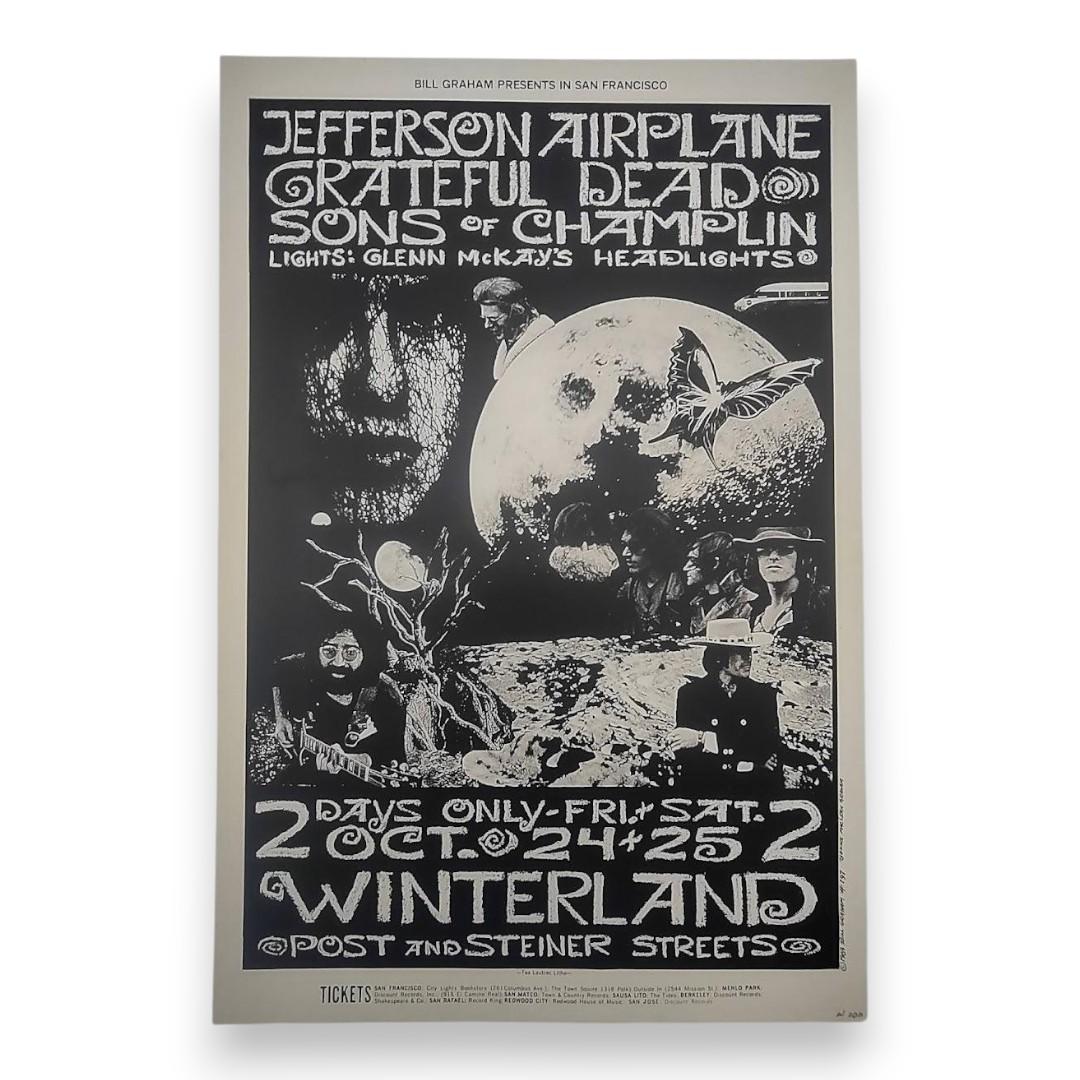 Grateful Dead, Jefferson Airplane, Sons Of Champlin – Winterland, San Francisco (Oct 24–25, 1969) by Bonnie Maclean