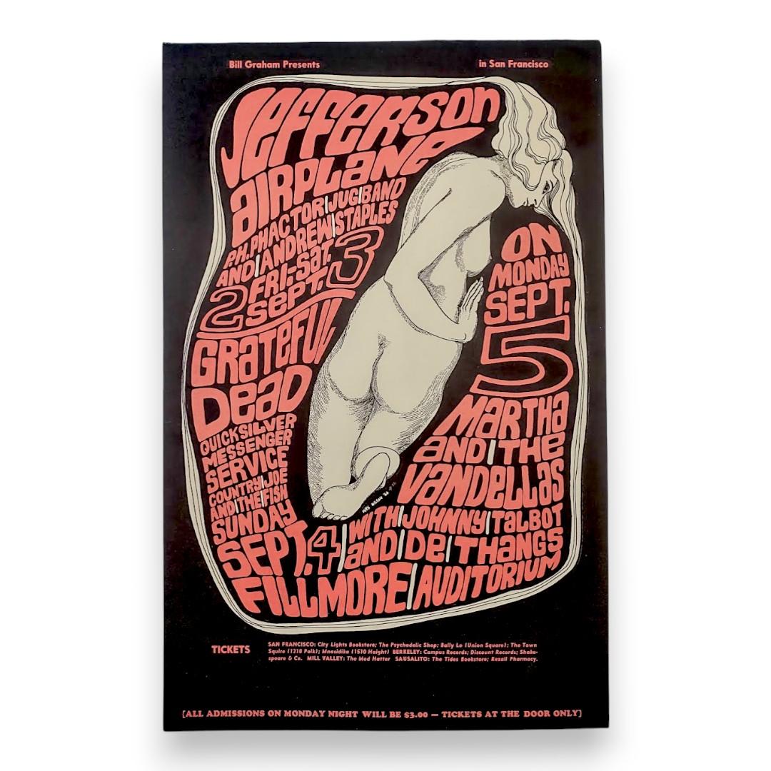 Grateful Dead, Jefferson Airplane – The Fillmore, San Francisco (Sep 2–5, 1966) by Wes Wilson