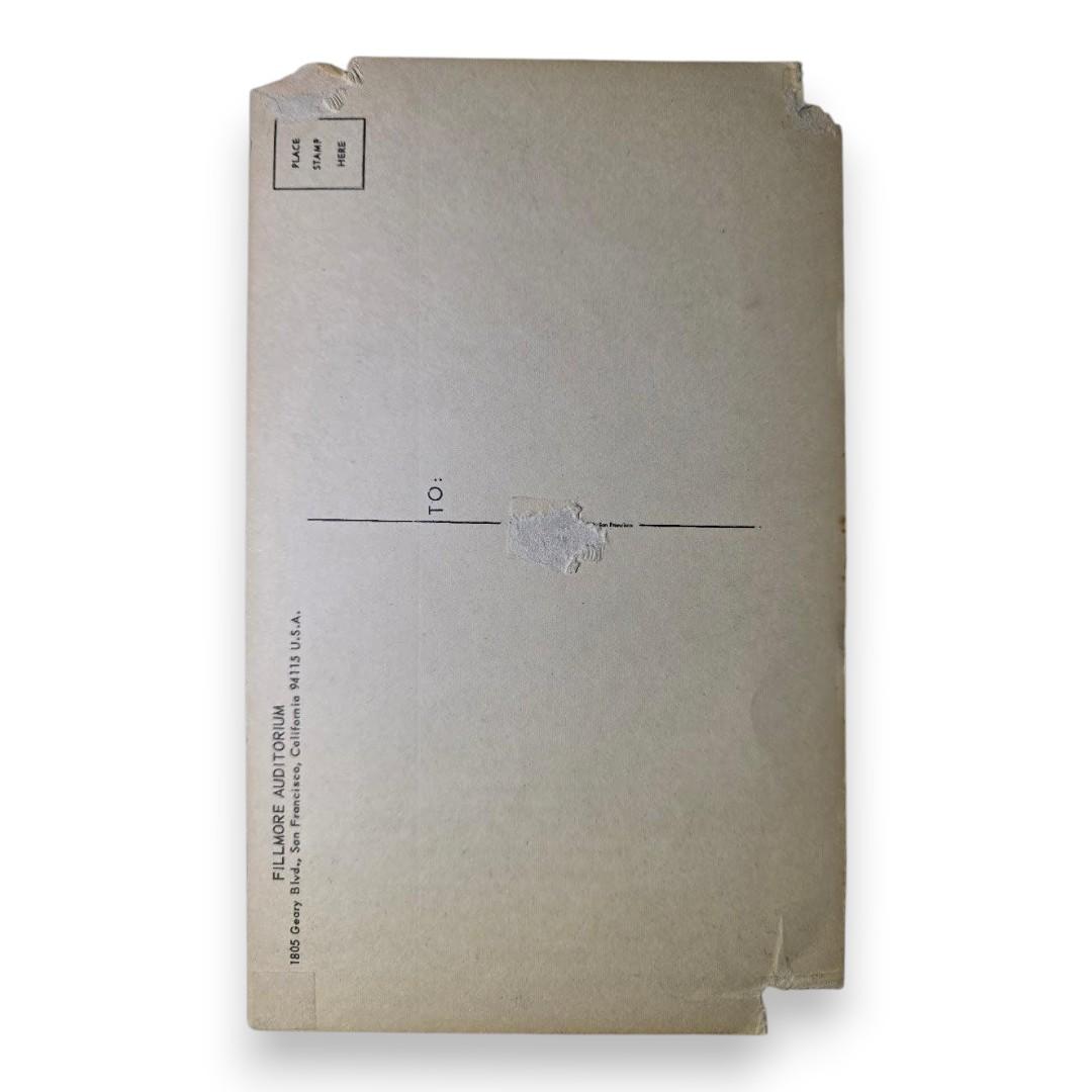 Grateful Dead, Lightnin’ Hopkins, The Yardbirds, Country Joe & The Fish – The Fillmore, San Francisco (Oct 21–22, 1966) by Wes Wilson & Herb Greene (Postcard, Poor Condition)