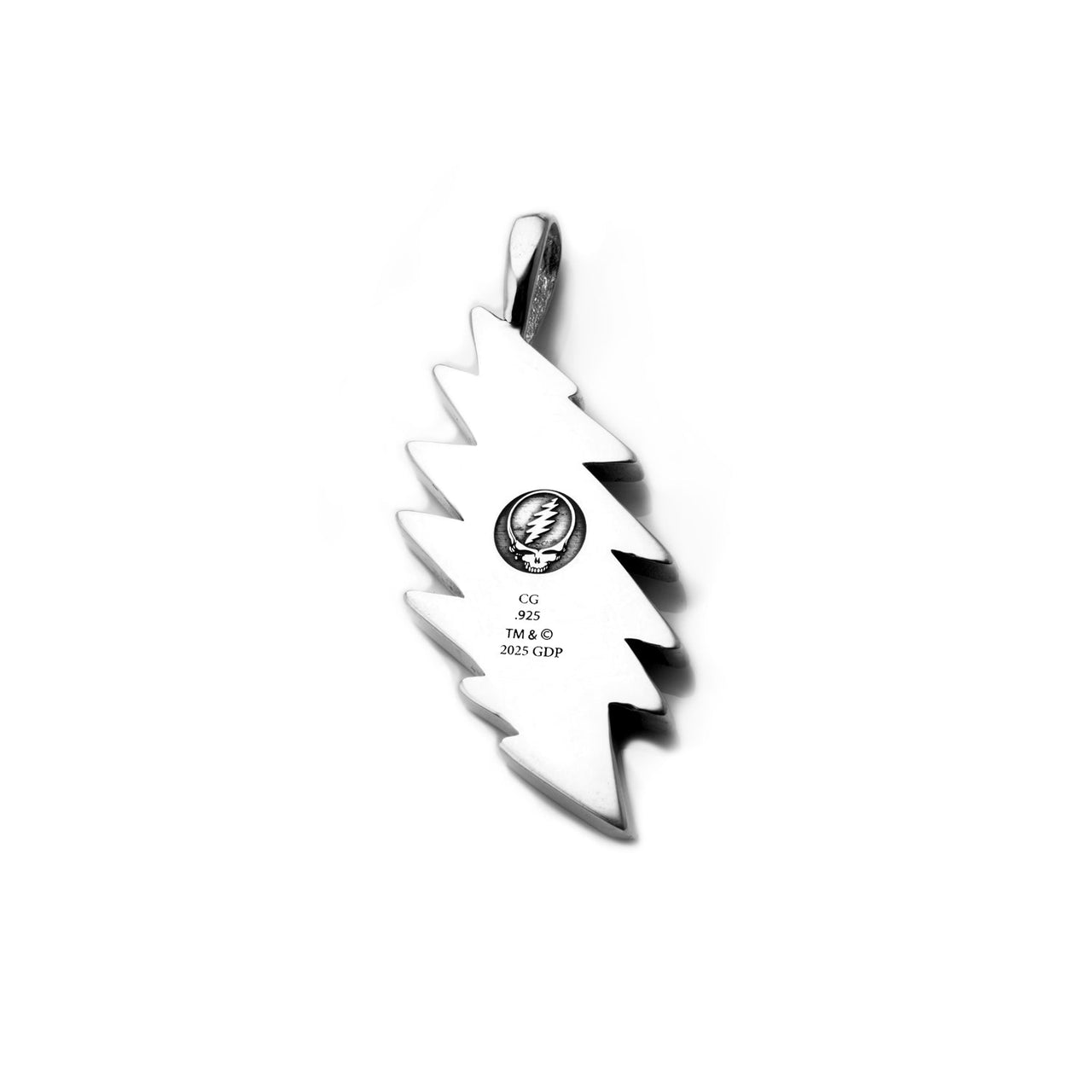 Grateful Dead Lightning Bolt Celtic Knot Sterling Silver Charm Pendant