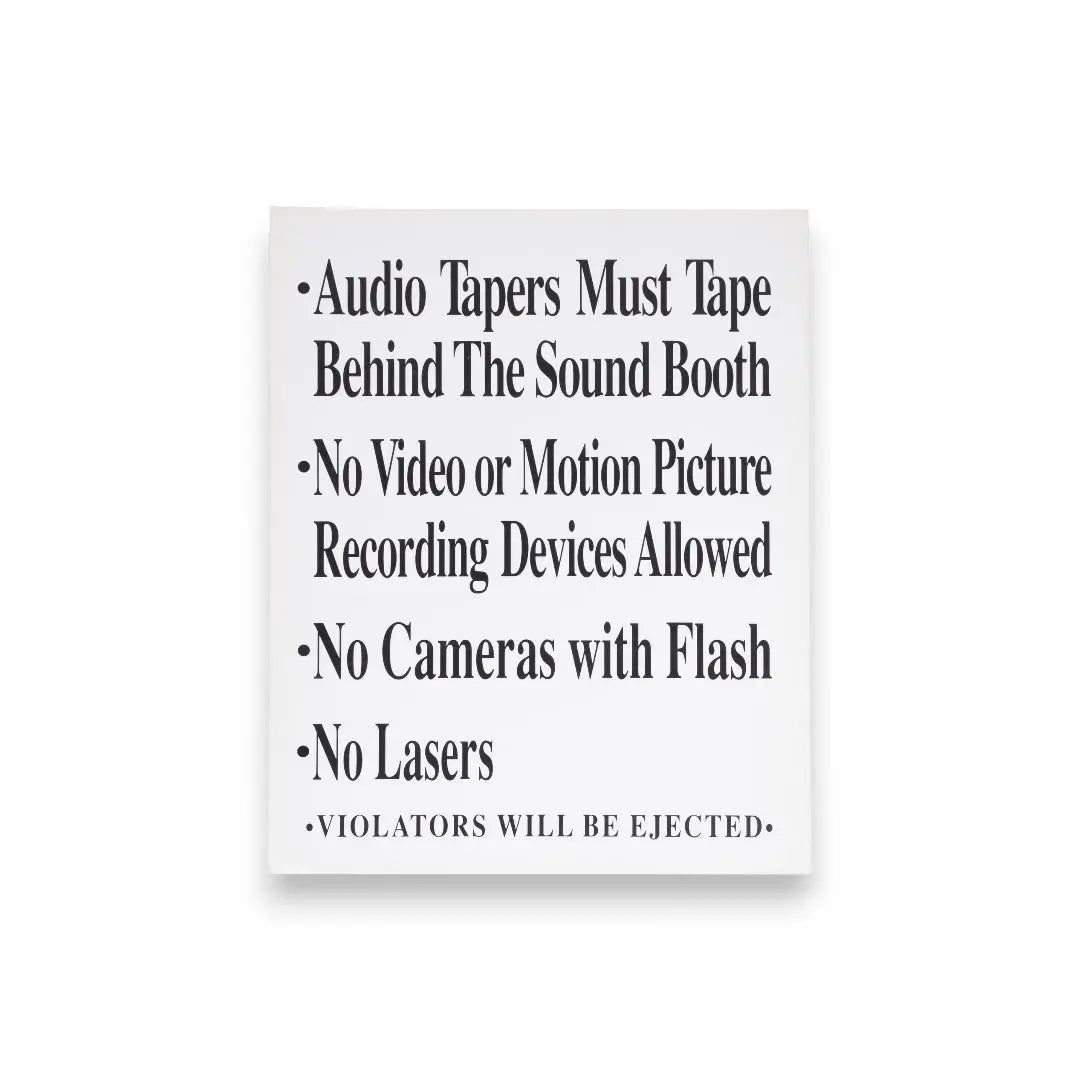 Grateful Dead Original Taper Section Venue Concert Poster