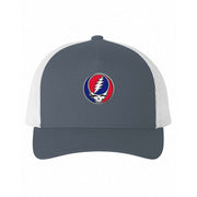 Grateful Dead Patch Stealie Trucker Hat - Navy / White Mesh