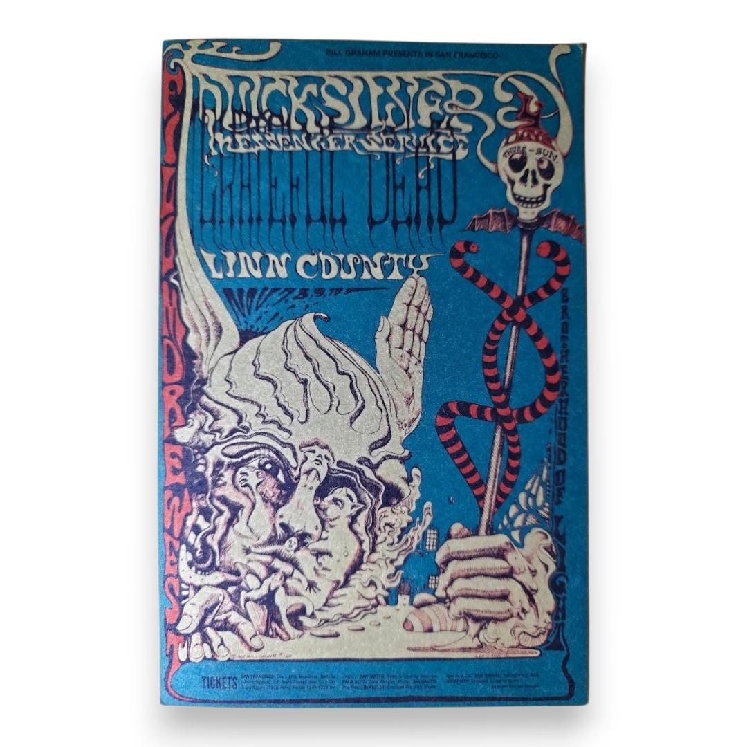 Grateful Dead, Quicksilver Messenger Service, Linn County – The Fillmore West, San Francisco (Nov 7–10, 1968) by Lee Conklin (Postcard)