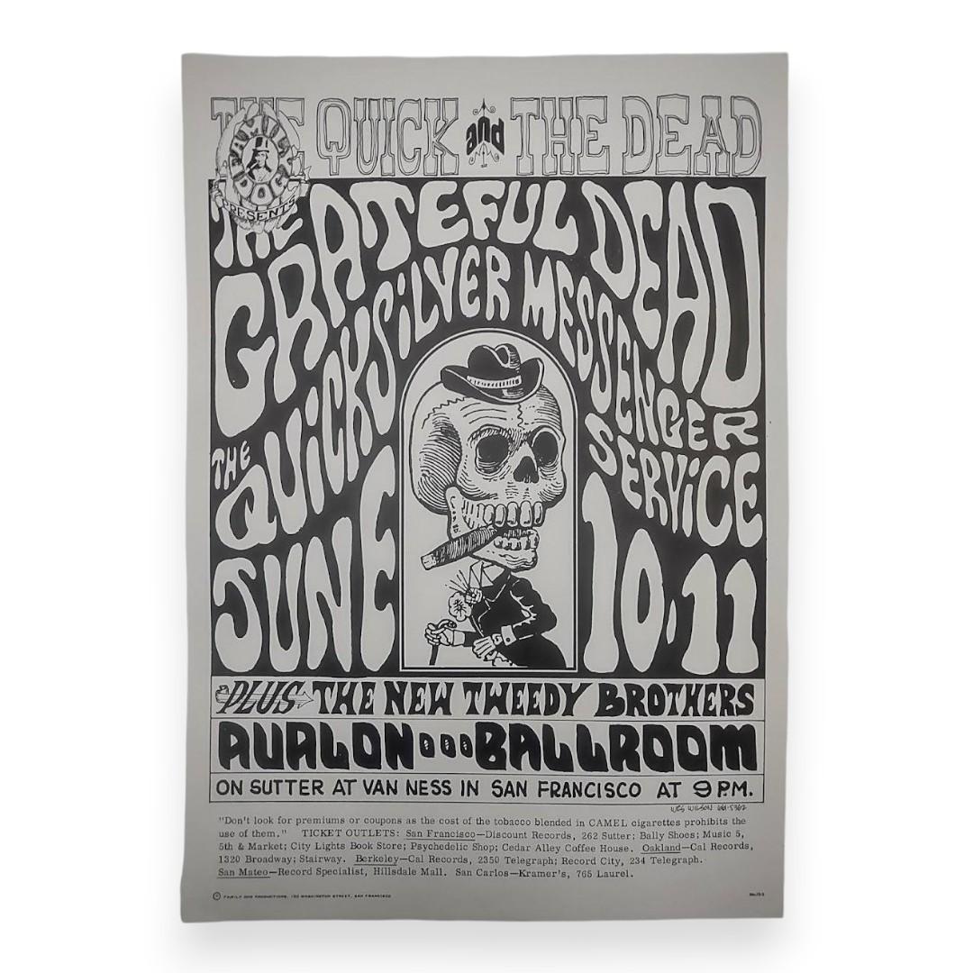 Grateful Dead, Quicksilver Messenger Service – The Avalon Ballroom, San Francisco (Jun 10–11, 1966) by Wes Wilson (2nd Edition, Good Condition)