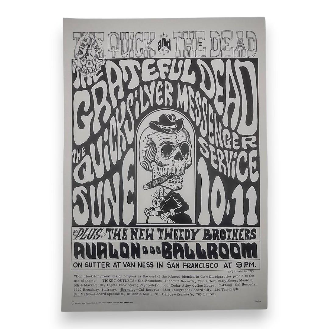 Grateful Dead, Quicksilver Messenger Service – The Avalon Ballroom, San Francisco (Jun 10–11, 1966) by Wes Wilson (2nd Edition, Very Good Condition)