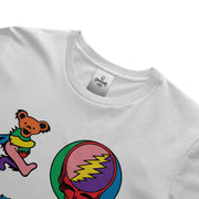 Grateful Dead Rainbow Stealie Bears Tee - White