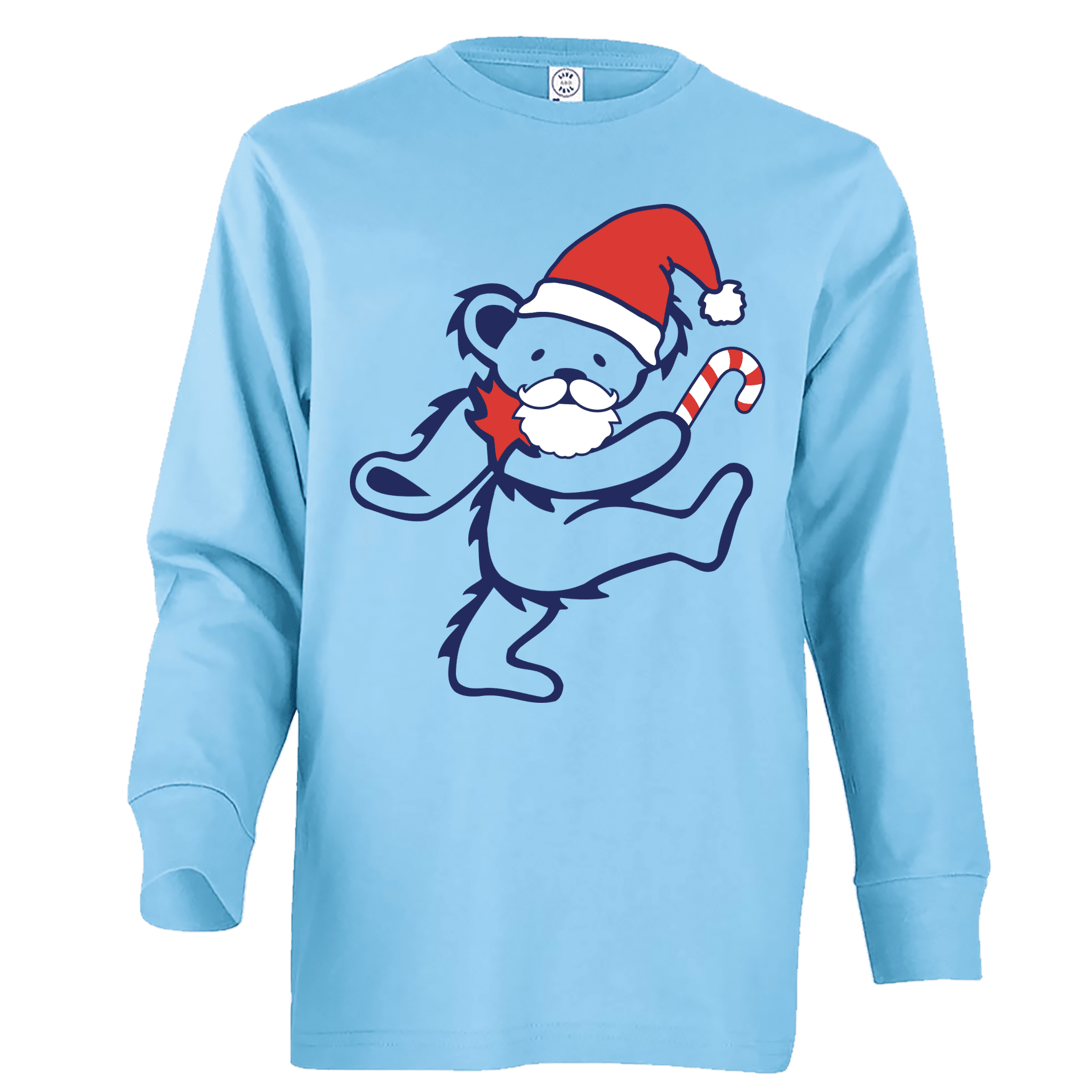 Grateful Dead Santa Bear Youth Long Sleeve T-Shirt