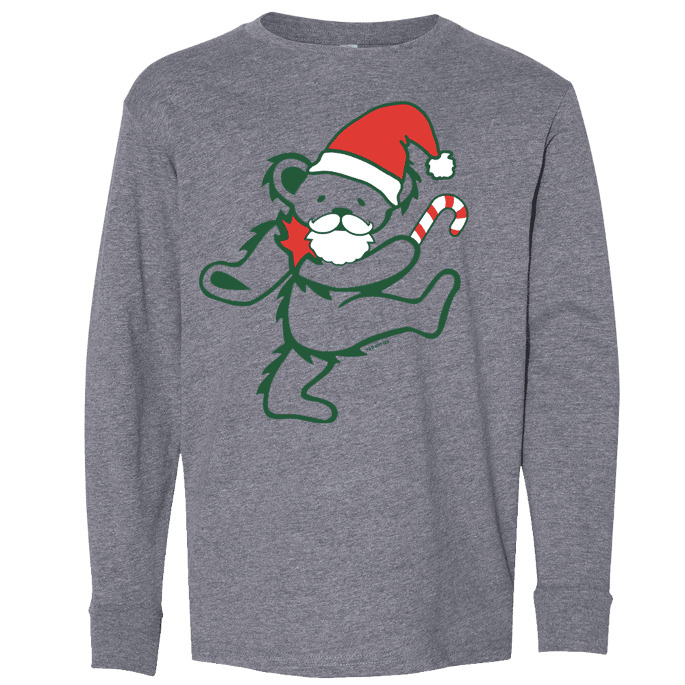 Grateful Dead Santa Bear Youth Long Sleeve T-Shirt
