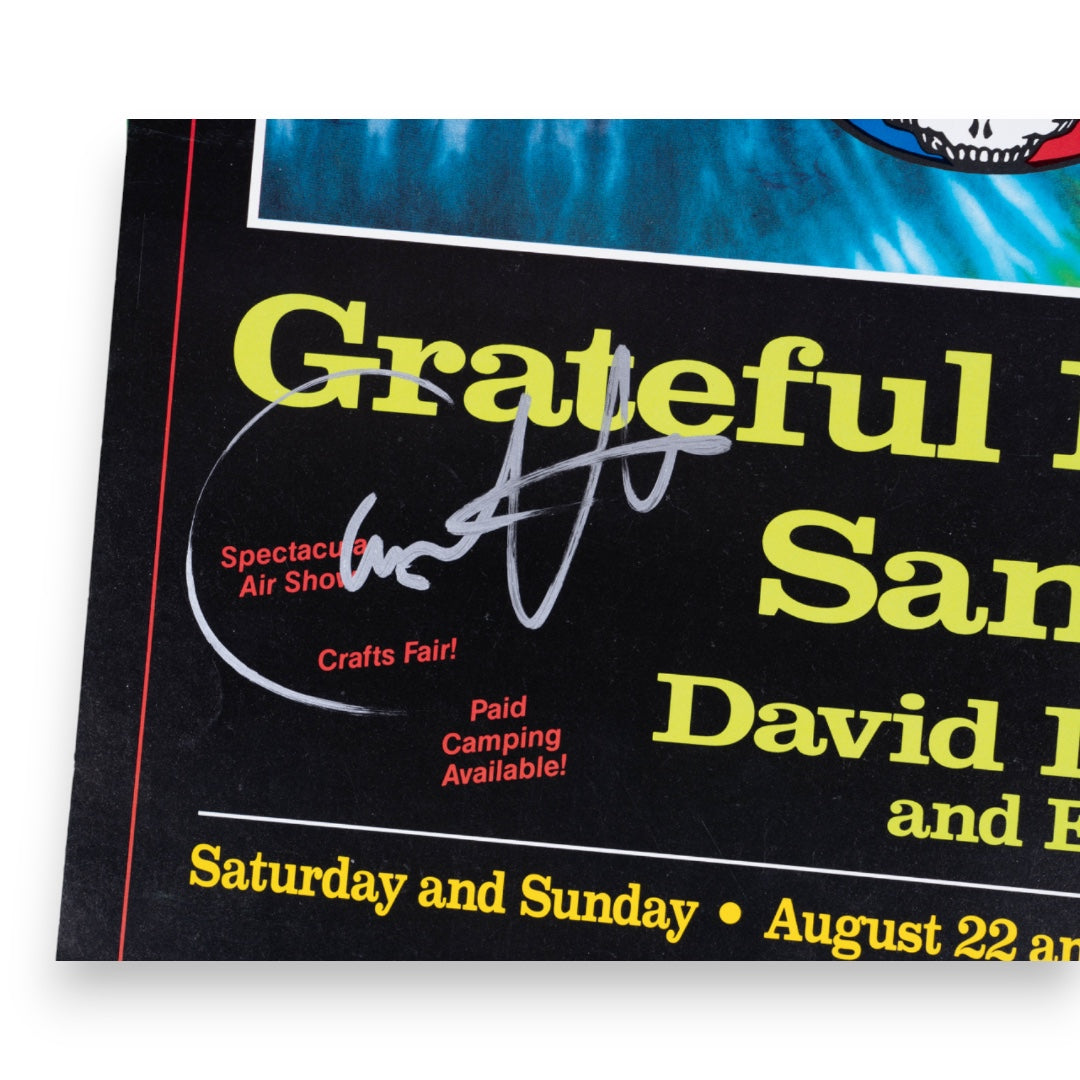 Grateful Dead & Santana 1987 Signed Concert Poster