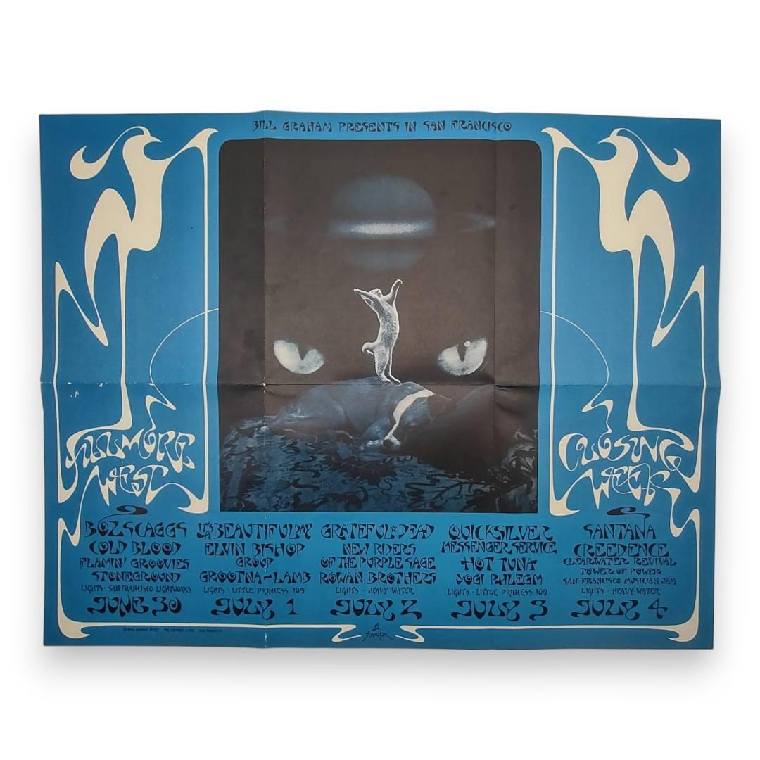 Grateful Dead, Santana, Quicksilver Messenger Service – The Fillmore, San Francisco (Jun 30–Jul 4, 1971) by David Singer (Fair Condition)