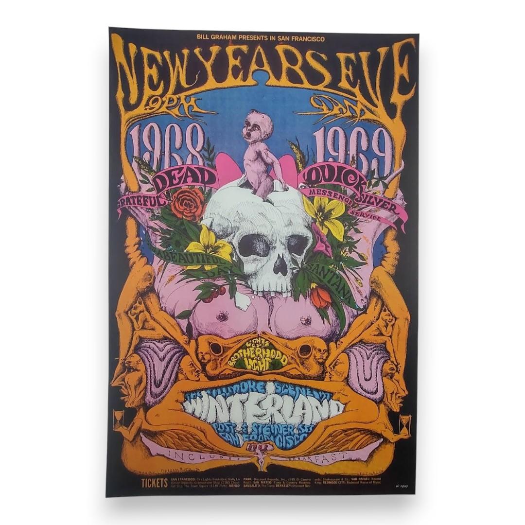 Grateful Dead, Santana, Quicksilver Messenger Service – Winterland, San Francisco (Dec 31, 1968) by Lee Conklin