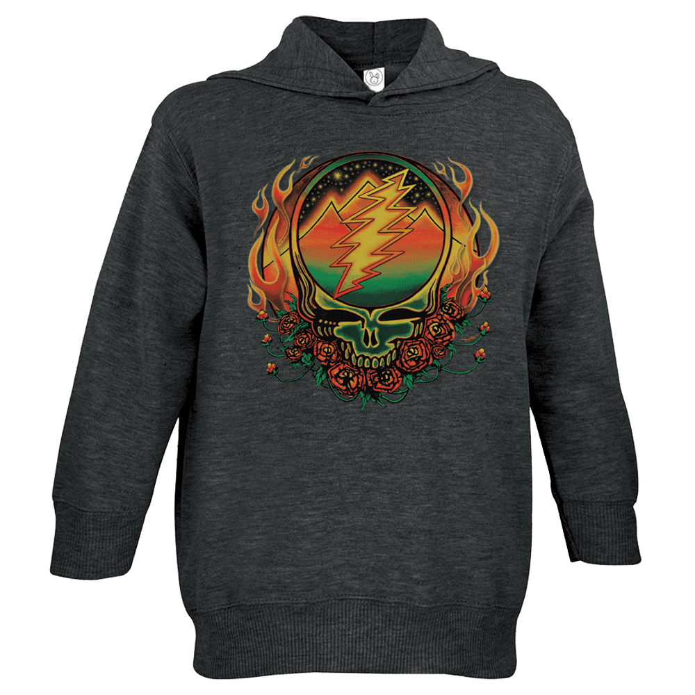 Grateful Dead Scarlet Fire Steal Your Face Toddler Hoodie