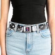 Grateful Dead Seatbelt Belt | Black/White Space Your Face