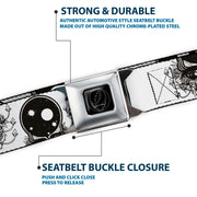 Grateful Dead Seatbelt Belt | Black/White Space Your Face