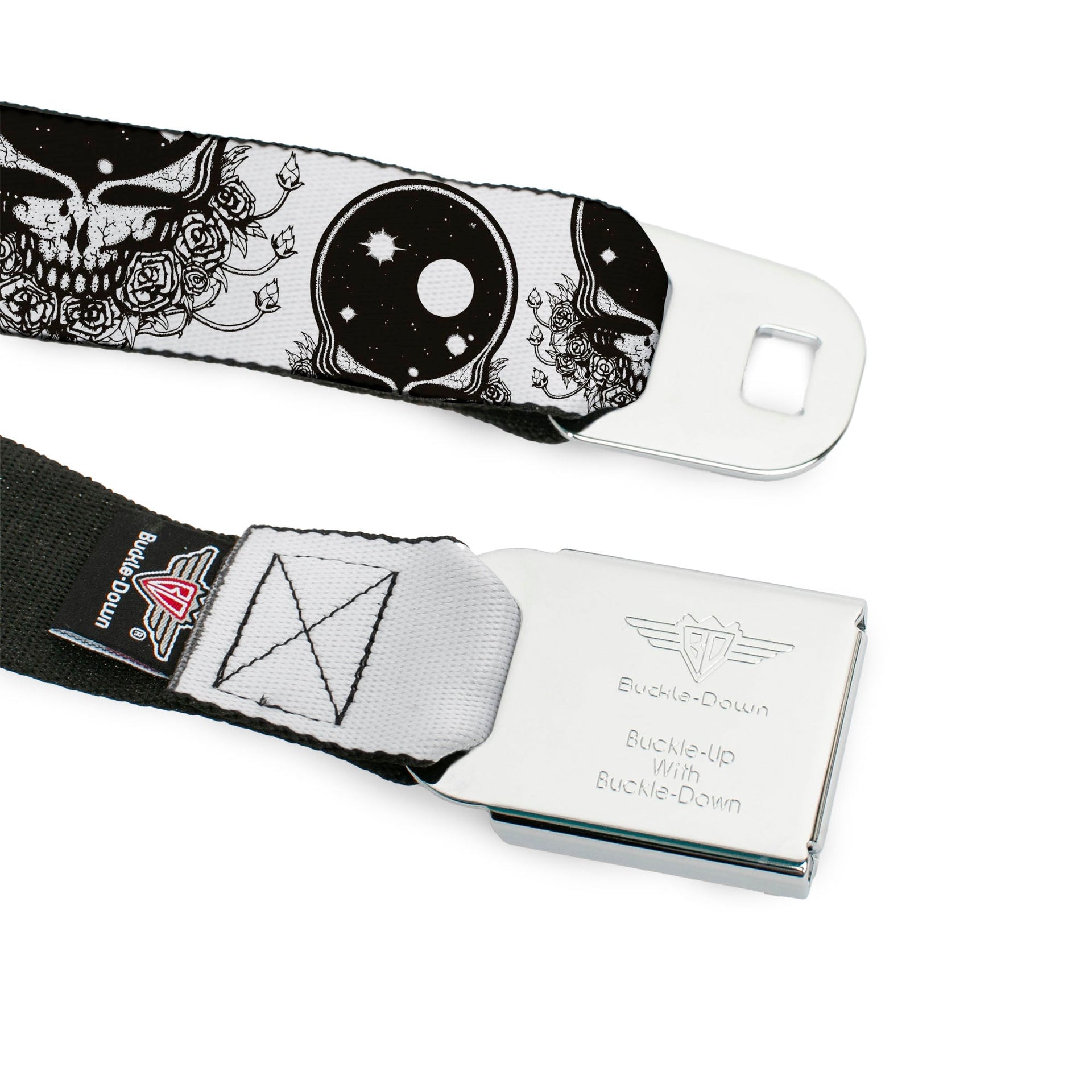 Grateful Dead Seatbelt Belt | Black/White Space Your Face