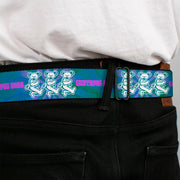 Grateful Dead Seatbelt Belt | Blue Swirl + Dancing Bears