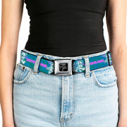 Grateful Dead Seatbelt Belt | Blue Swirl + Dancing Bears